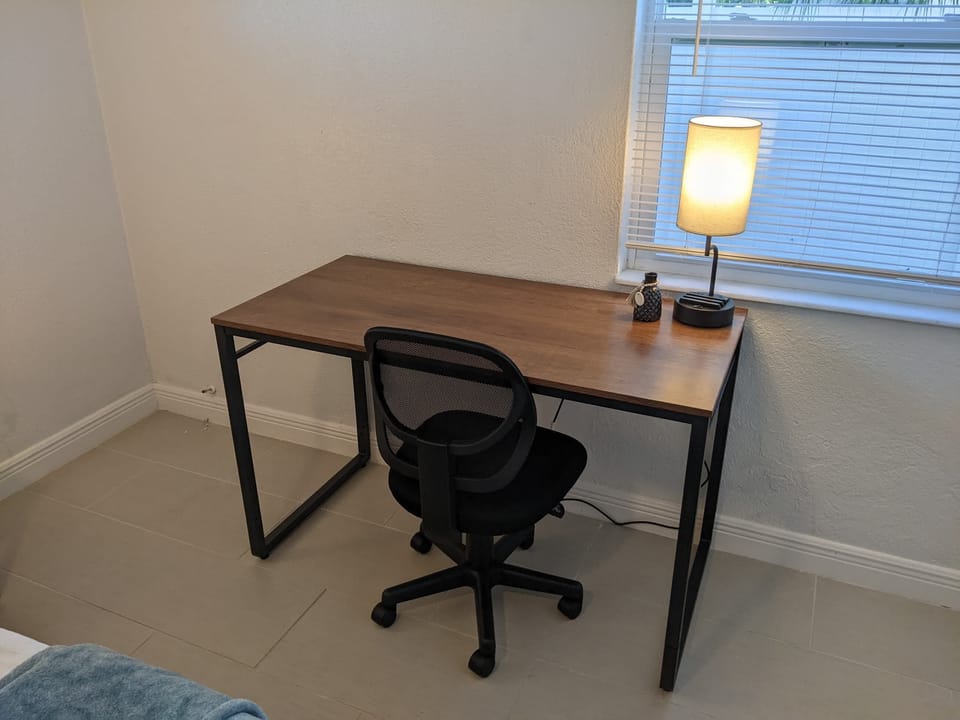 In case you have to get some work done, there's a desk in Bedroom #1