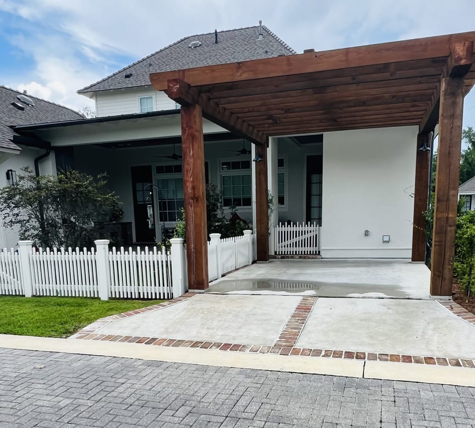 Reserved parking under the trellis or anywhere in front of the apartment. 