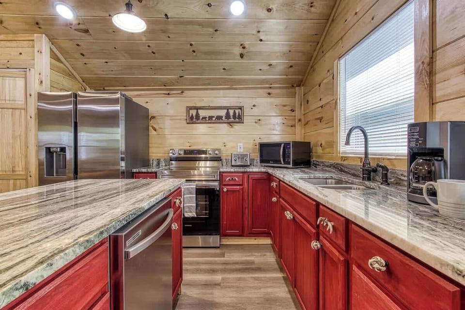 fully stocked kitchen for all your cooking needs