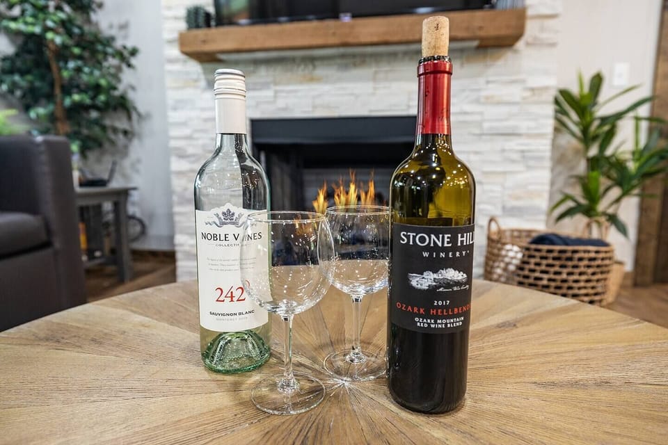 Relax and unwind by the fireplace.