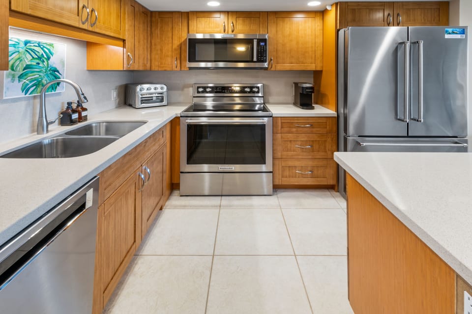 Stock the fridge with your favorite food and drinks. 