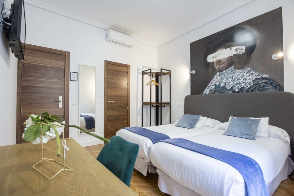 Double Room, 1 Double or 2 Twin Beds | Down comforters, in-room safe, individually decorated, desk
