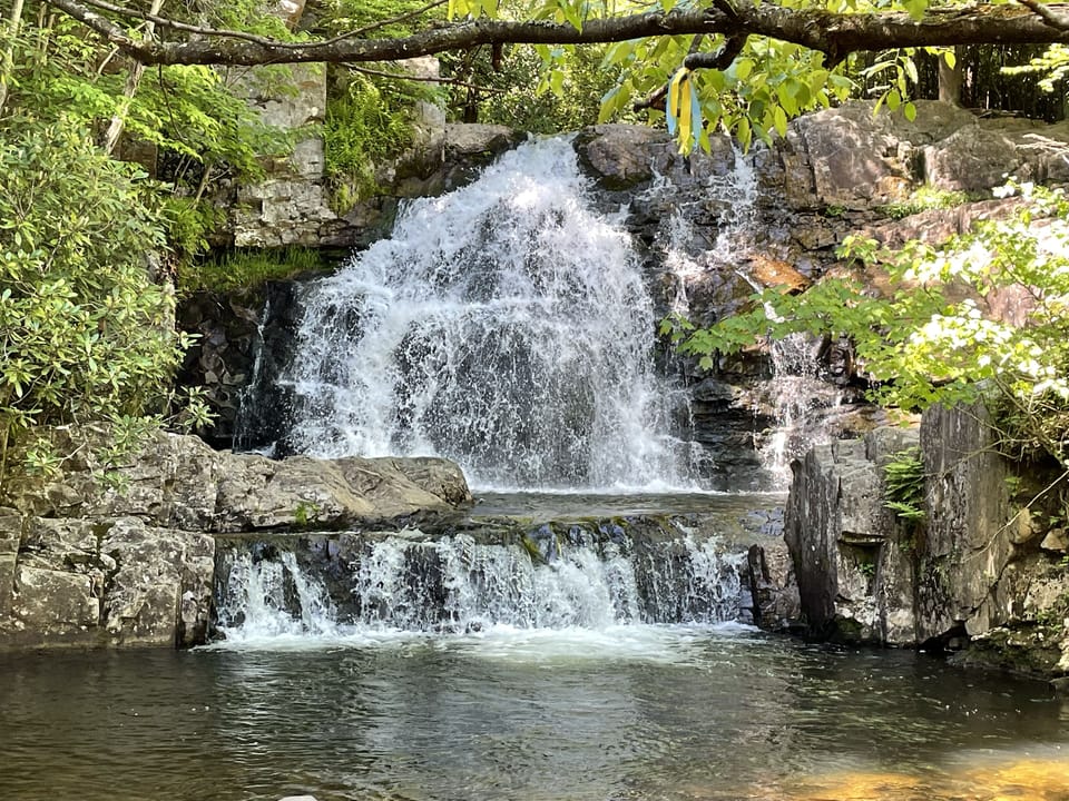 Waterfall at local hiking trail