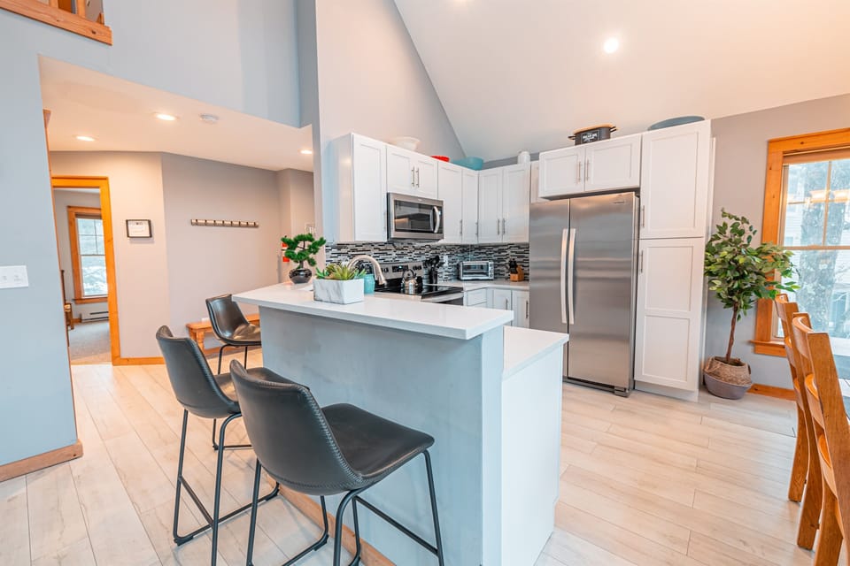 Elegant gatherings start at  kitchen breakfast bar