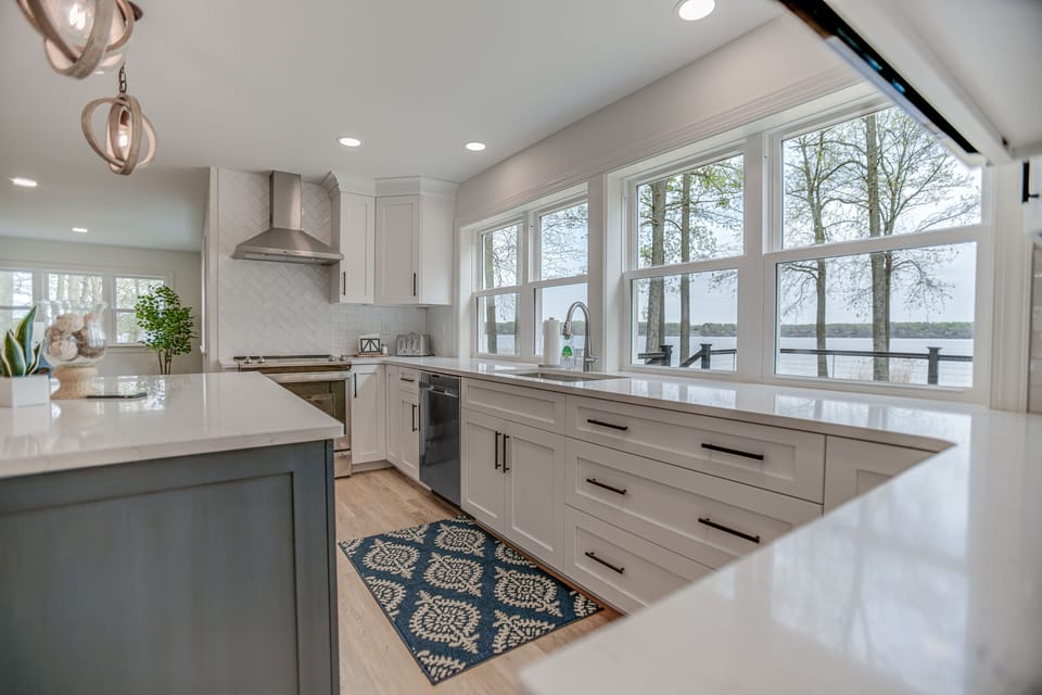 There is plenty of countertop space for cooking and baking!