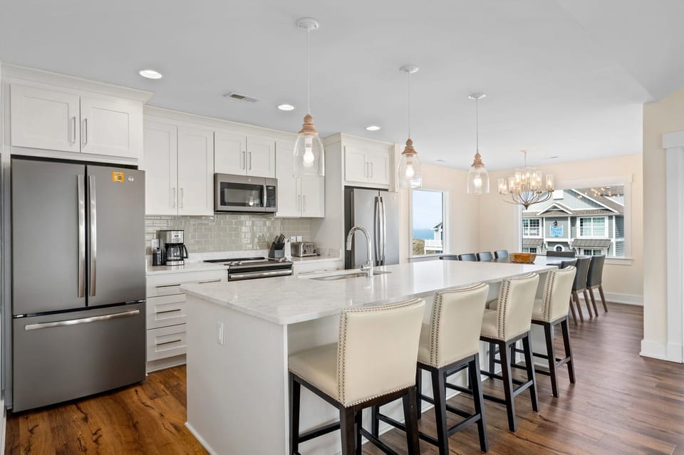 Kitchen with Ocean Views