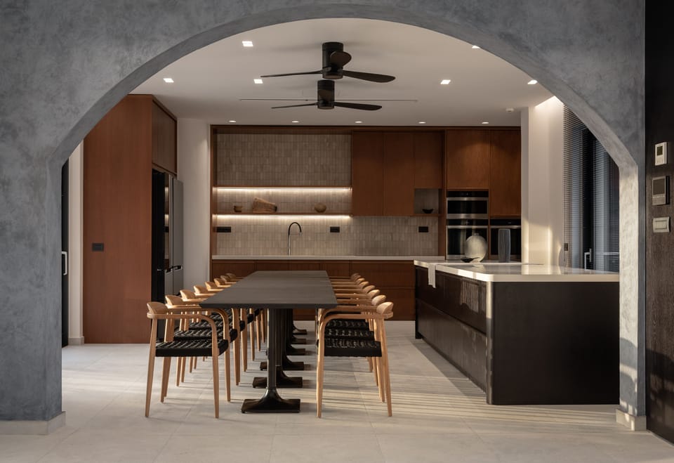 The bespoke kitchen is perfect for rustling up a feast.