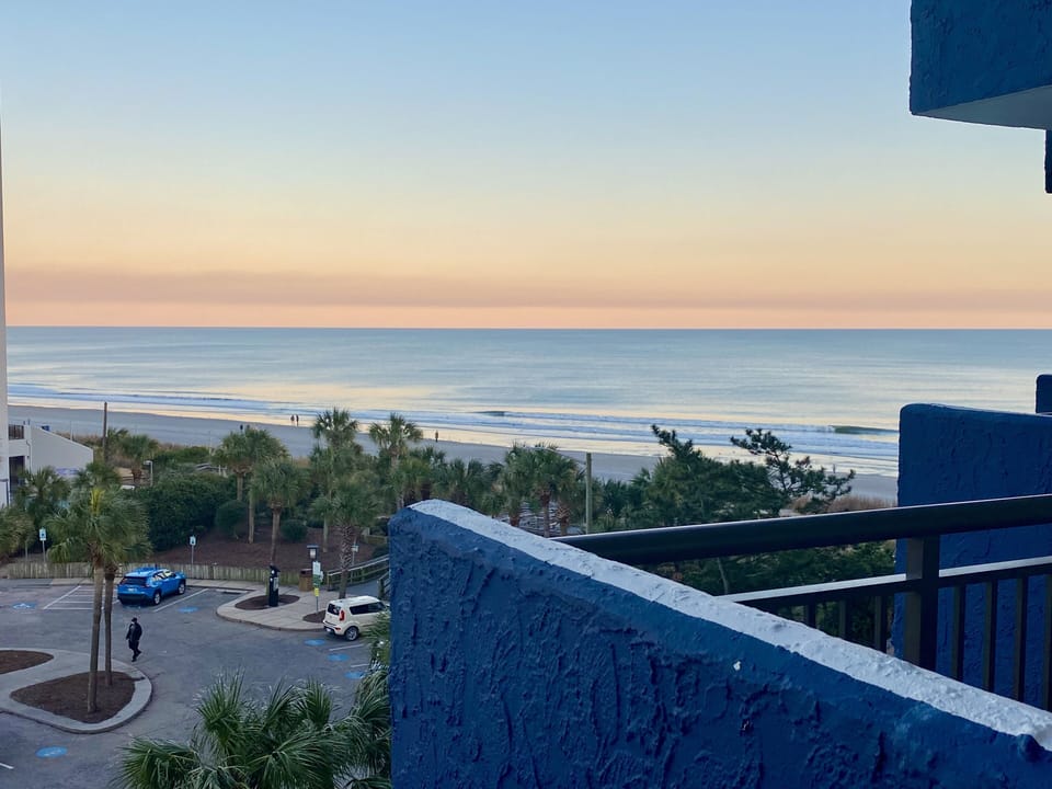 private balcony, ocean view!