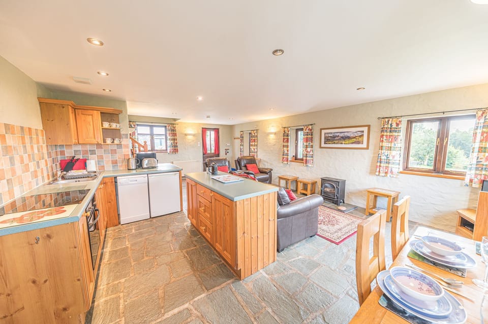 The Stables Windermere open plan kitchen and sitting room