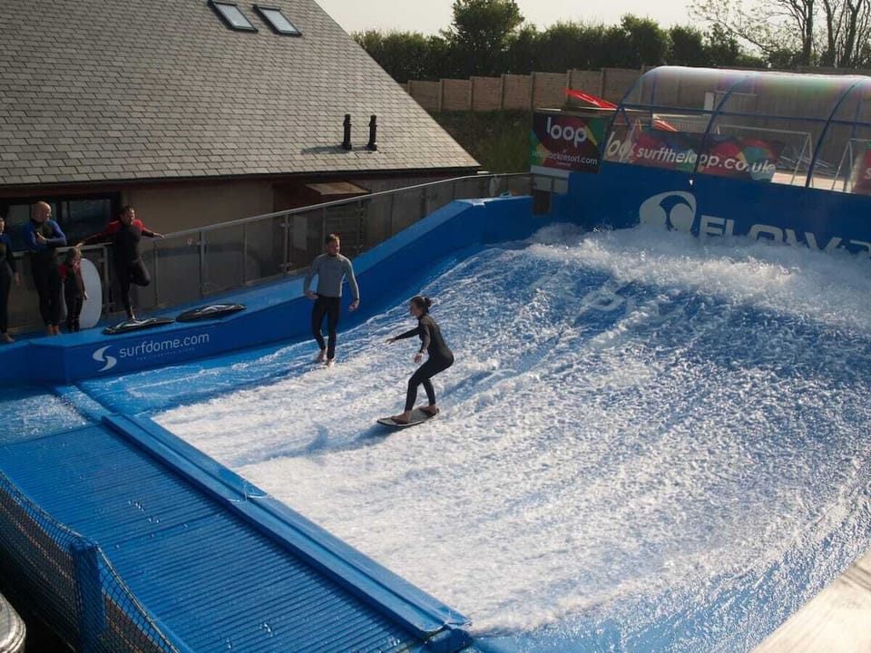 Childrens play area at resort