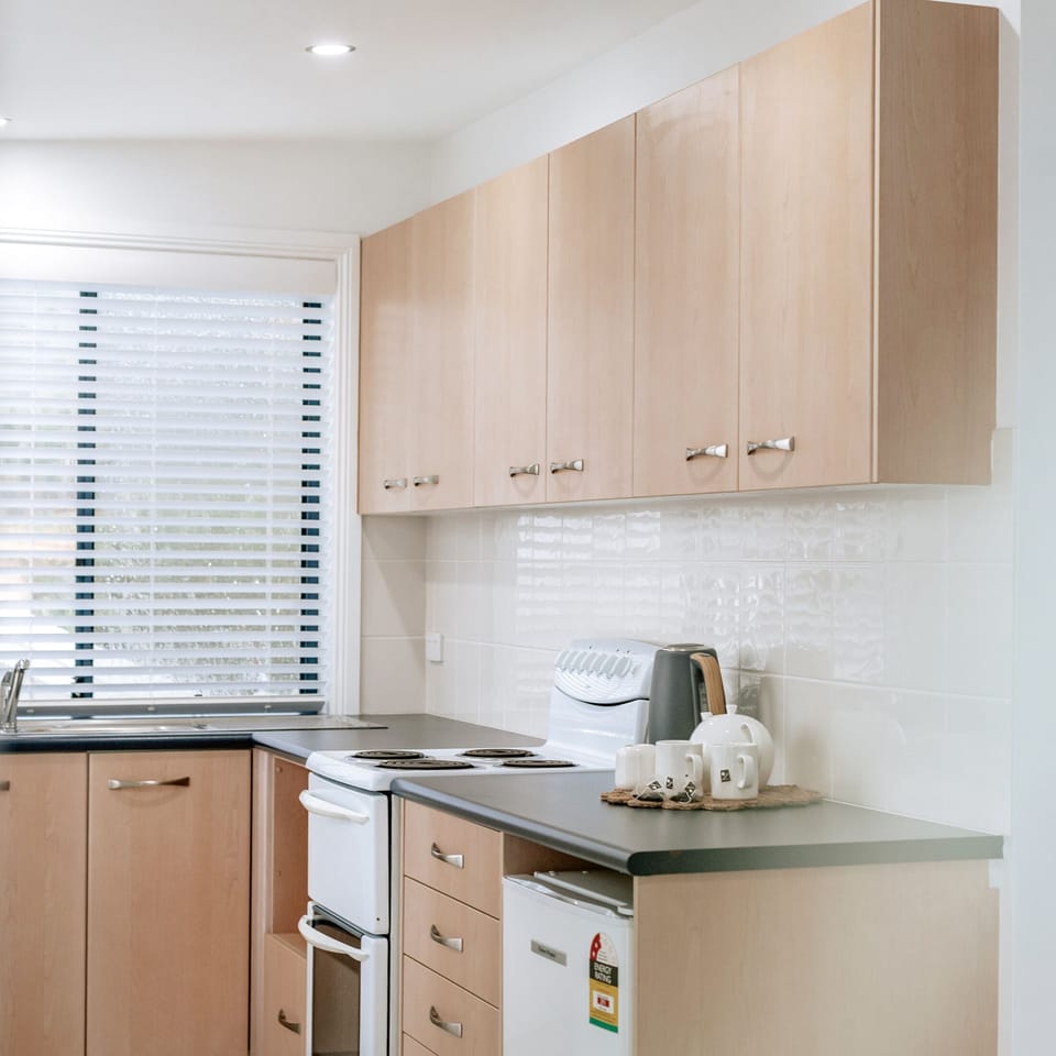 Kitchenette on top floor.