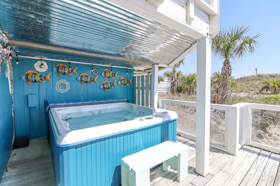 6 Person Hot Tub on the Deck