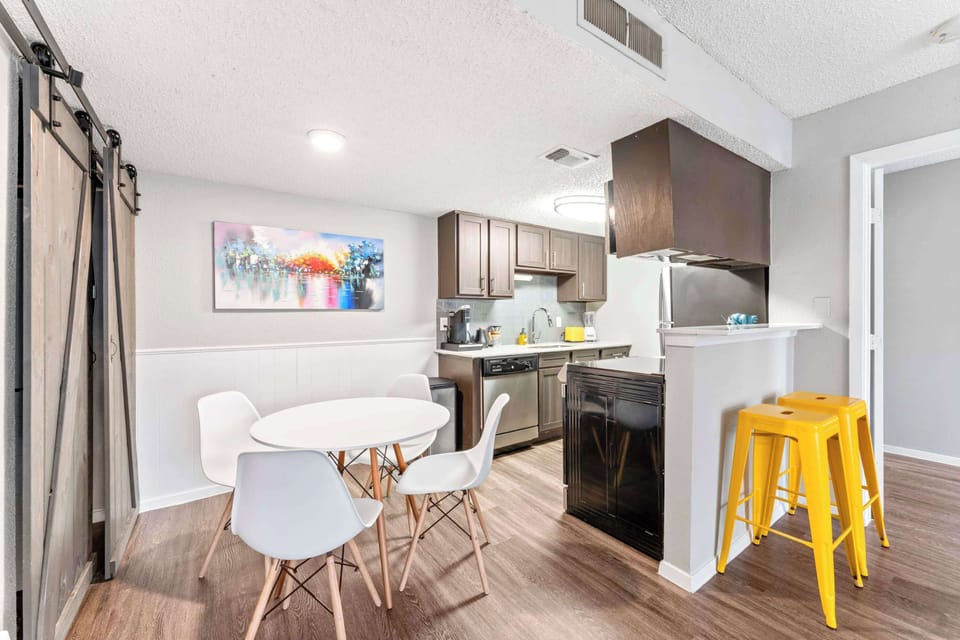 Dining area and kitchen