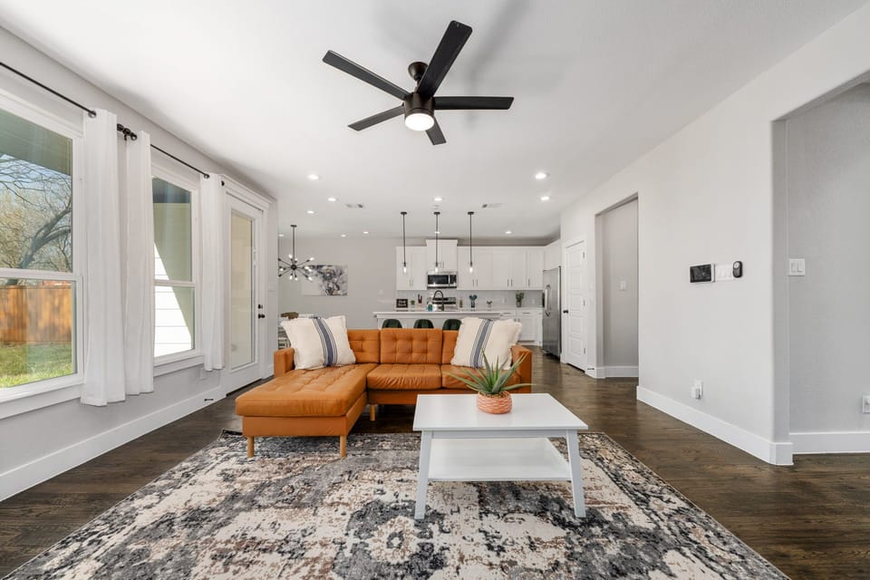 Relax in the quaint sofa while watching your favorite shows and movies! 