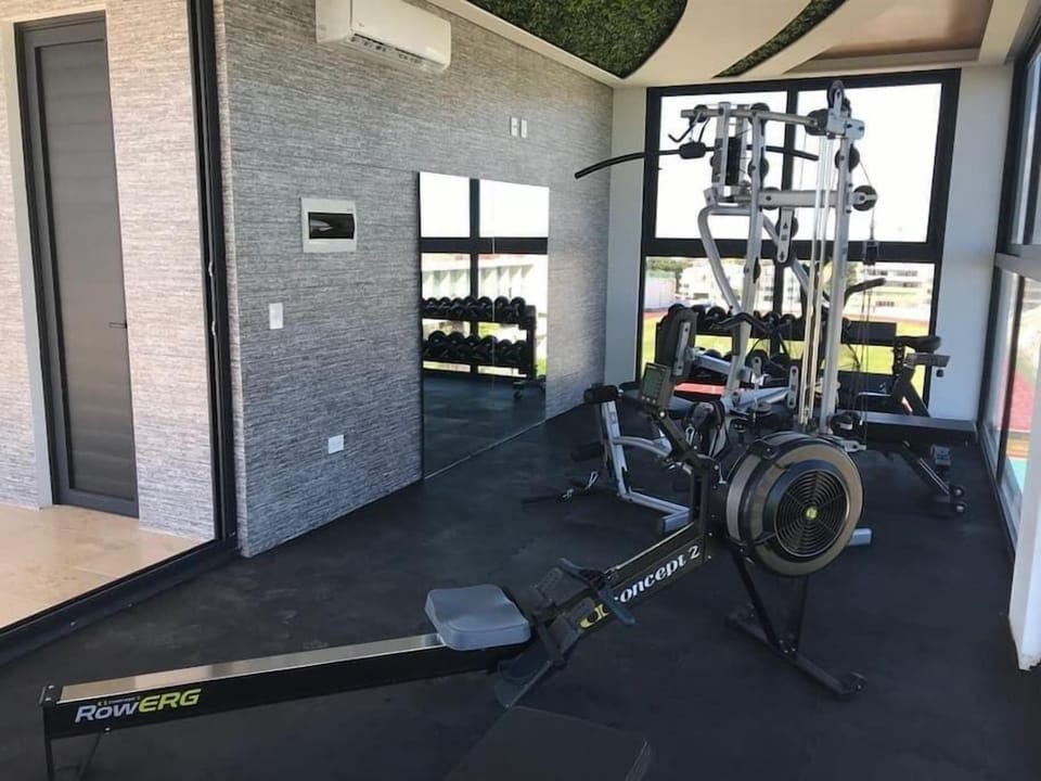 Shared gym in the common areas