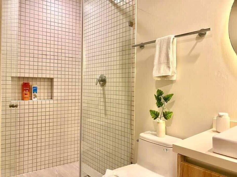 Bathroom with walk-in shower