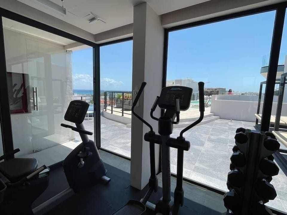 Shared gym with equipment