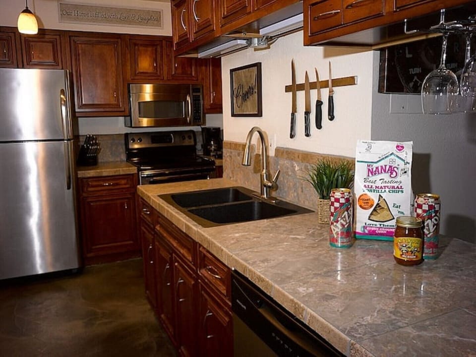 The kitchen is fully equipped to create your favorite meals