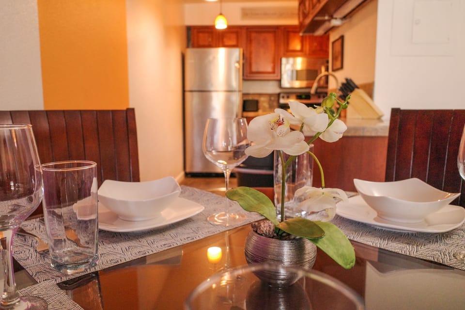 Kitchen has everything you need to make a meal. If you don't see it, ask for it.