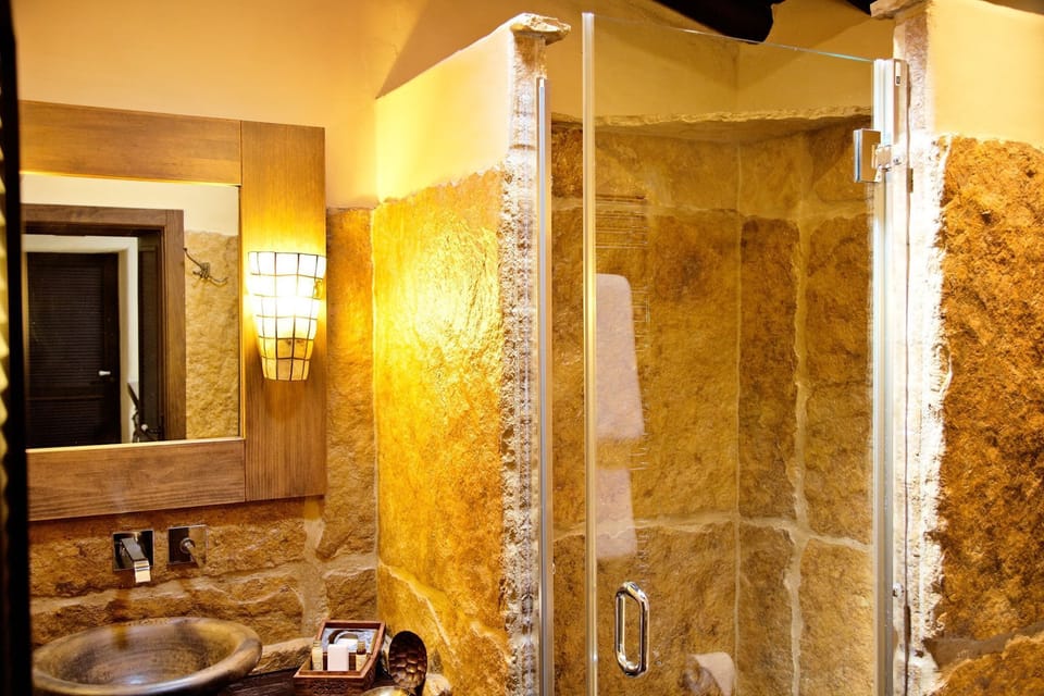 Premium Double Room | Bathroom | Shower, rainfall showerhead, free toiletries, hair dryer