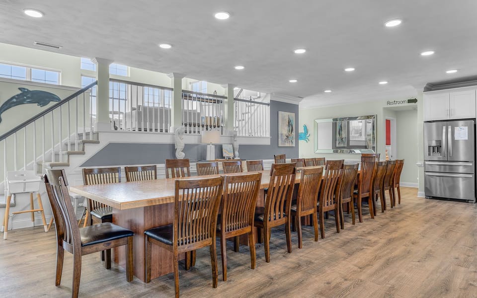 Open Dining Room below Loft Living Area