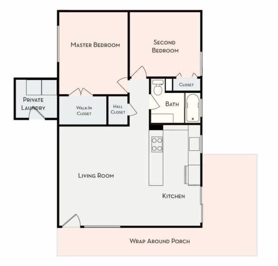 Floor Plan. The Green Door by Lodgewell