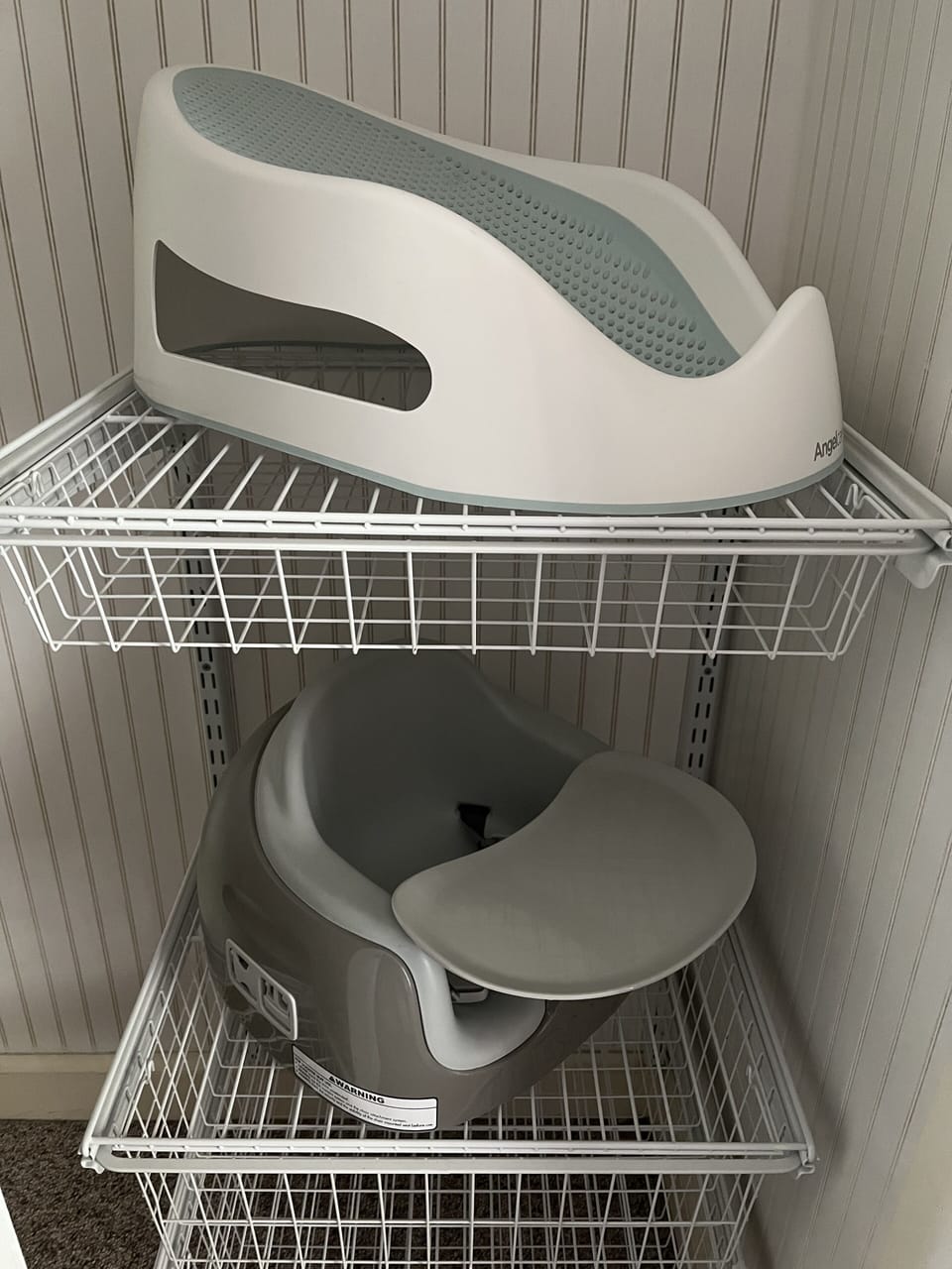 Equipped with baby bath & infant/toddler bumbo seat. Pack and play by request! 