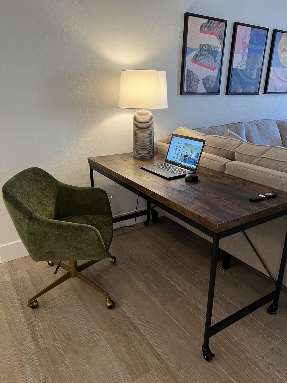 Designated workspace with high speed internet.