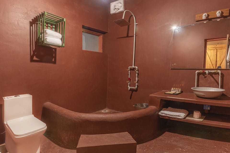 Comfort Triple Room, Mountain View | Bathroom | Shower, free toiletries, towels, soap
