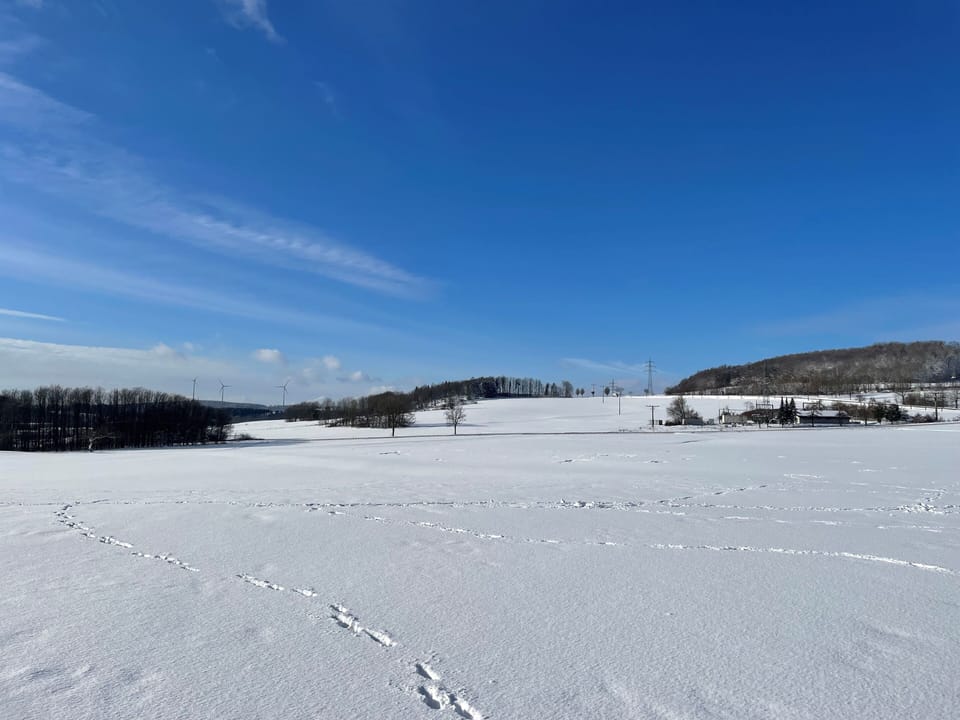 Januar 24 reichte der Schnee auch, die Skilift Westerburg zu öffnen