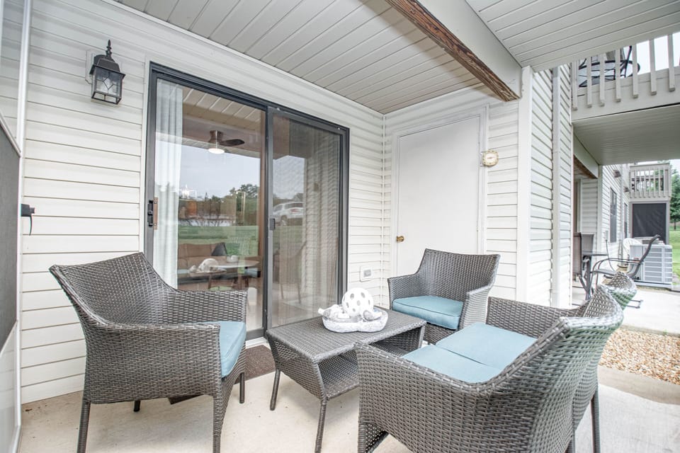 Relax on the patio for morning coffee or a nice drink in the evening.