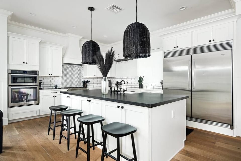 Central Hub of Culinary Delights: A Kitchen Island with Stylish Seating