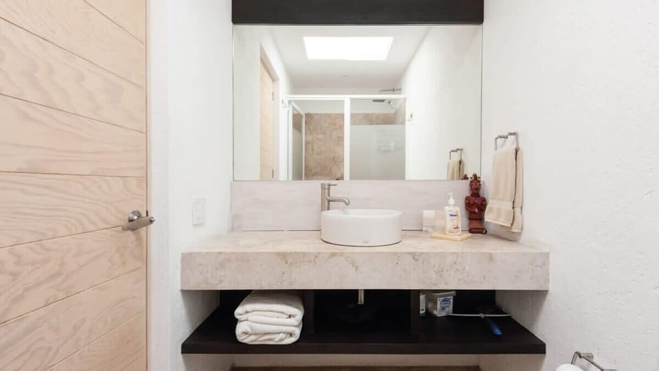El baño tendrá todo lo que necesitas para tener unas grandes vacaciones.