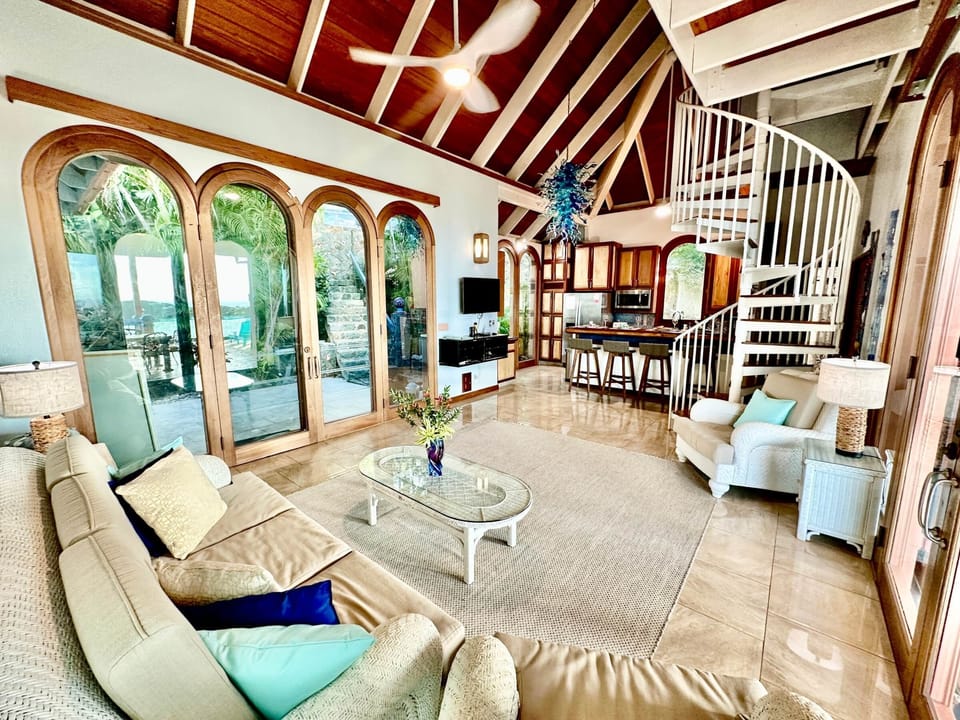 Vaulted Living Room Space