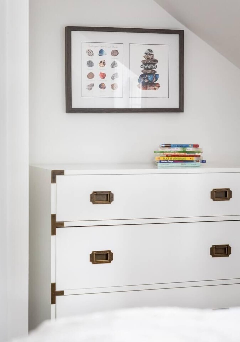Take the stairs up to the 2nd floor, where the 3 bedrooms are located, plus 2 full baths. 
