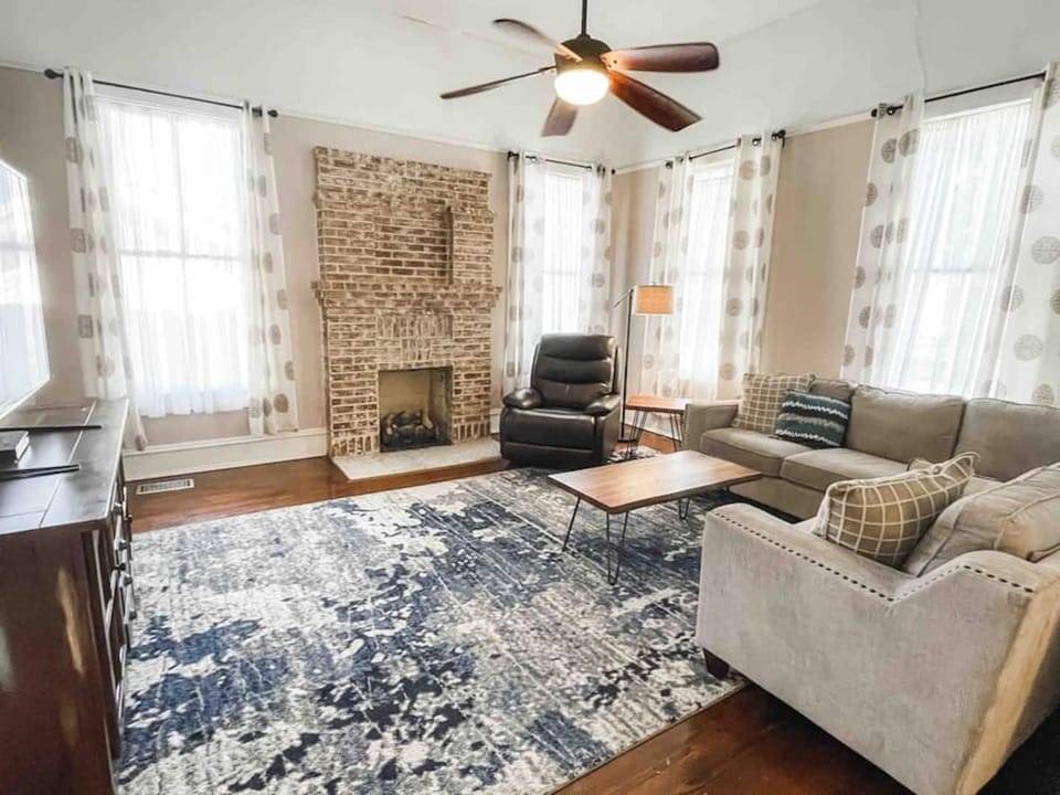 Plenty of seating for conversation over coffee.