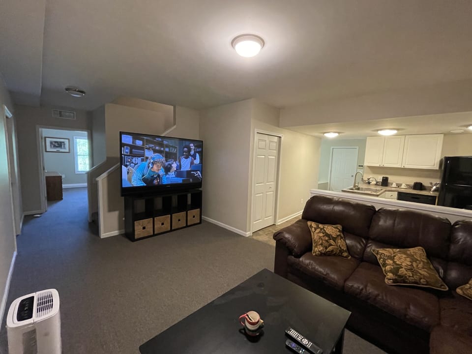 75” TV by Ruku with free Netflix, Hulu, BMO, Apple TV channel.