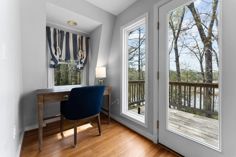 Private workspace with a view.