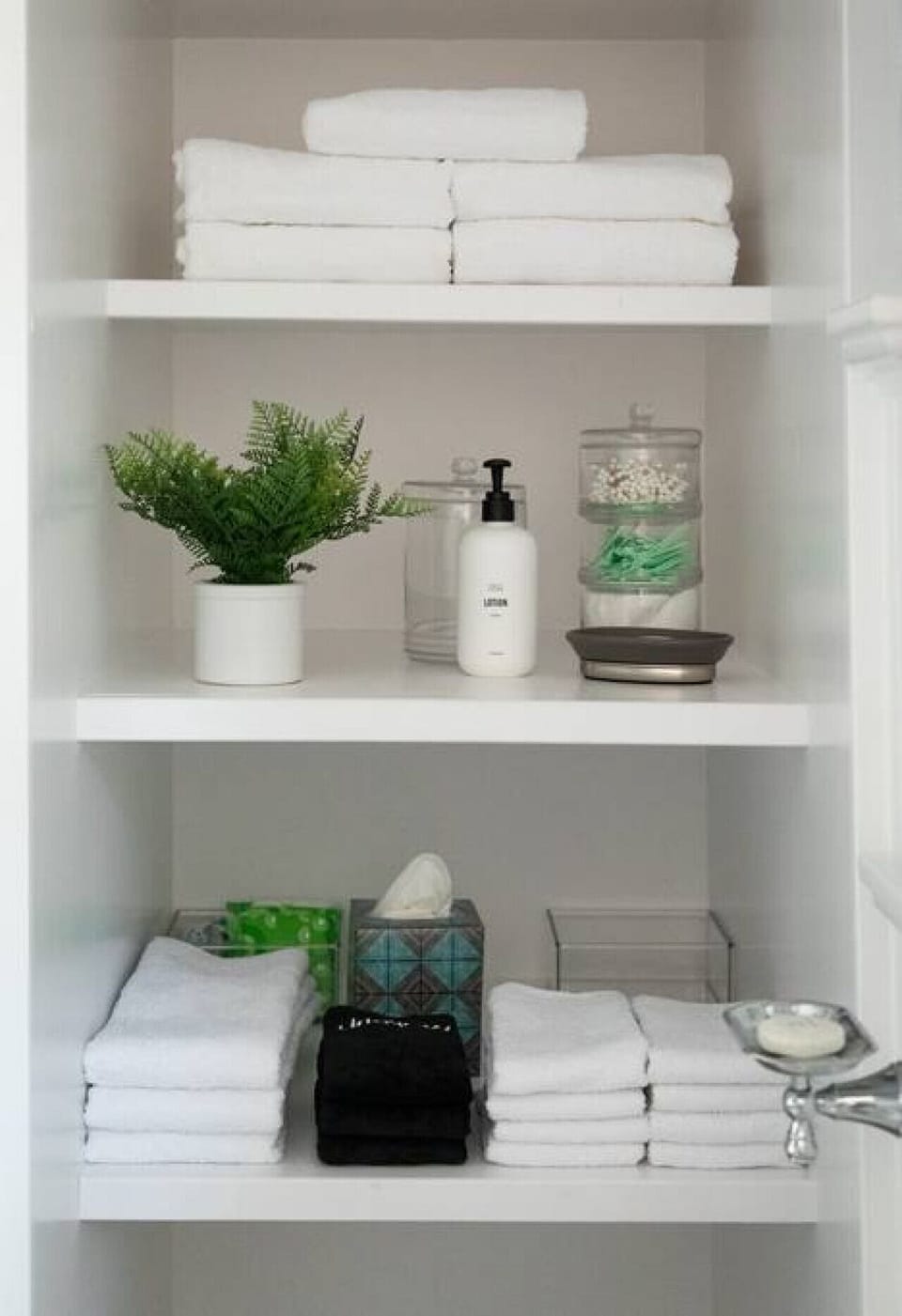Neatly organized bathroom essentials for a fresh start 🧴✨