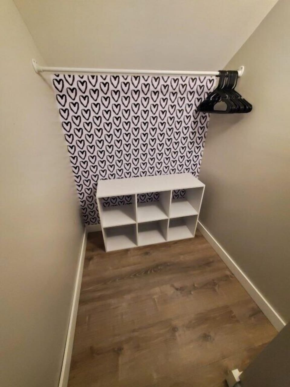 Full bedroom closet.