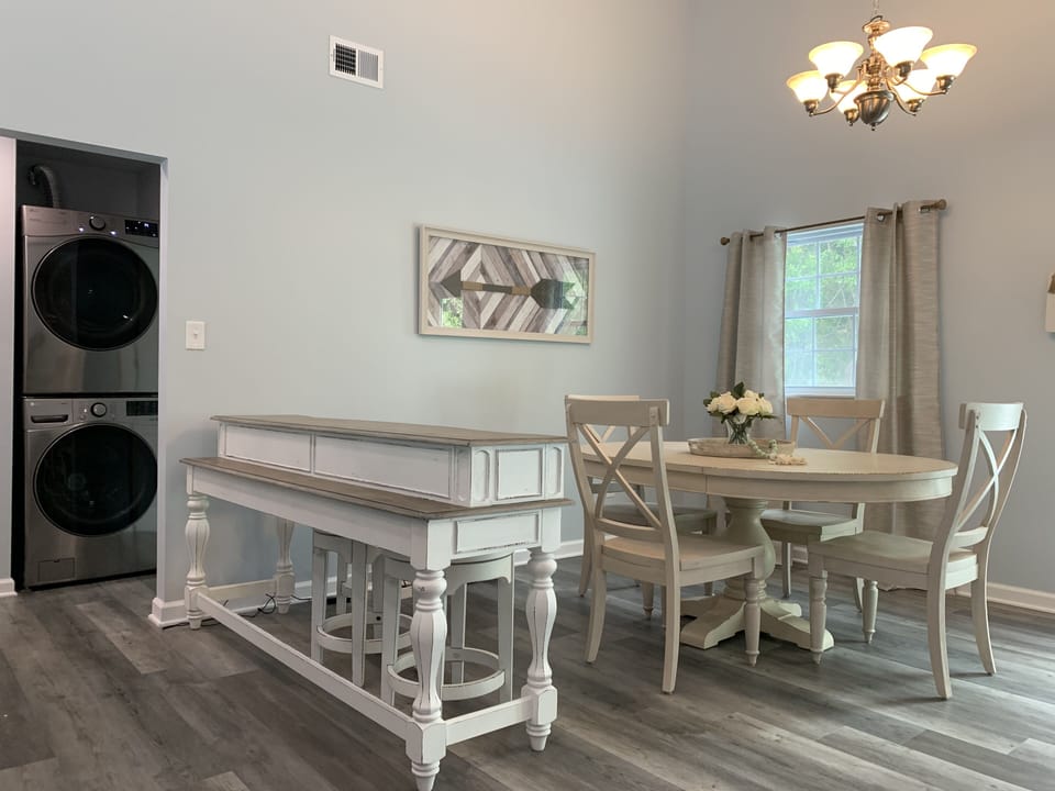 Dining room and bar top