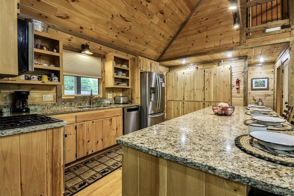Open kitchen area