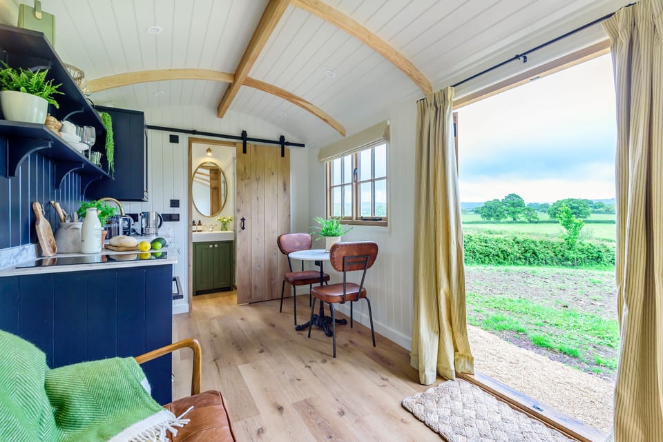 Inside Hintock, glamping accommodation in Leigh, Dorset