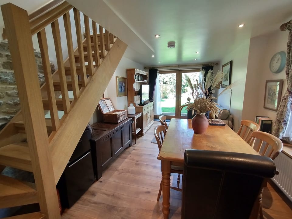 Plenty of room for all the family to get together and chat over a nice meal.  