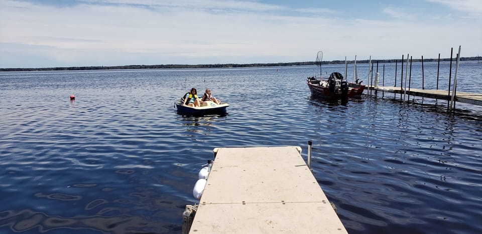 Paddle boats included