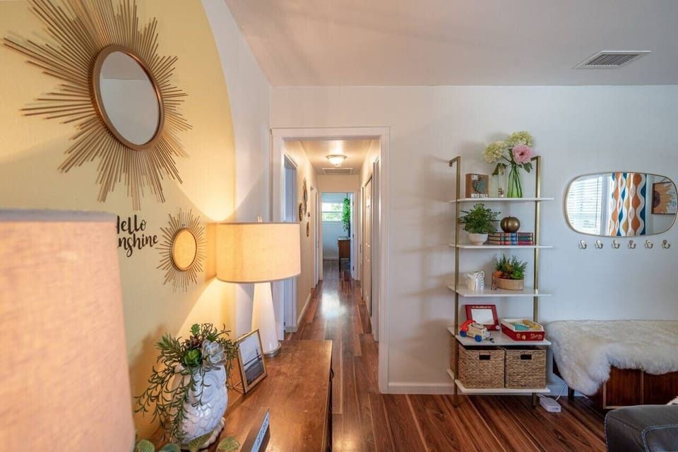 Staying true to the spirit of Hello Sunshine OC, we`ve curated a collection of vintage mid-century furnishings sourced from local suppliers. These unique pieces add a touch of character and nostalgia to the home.