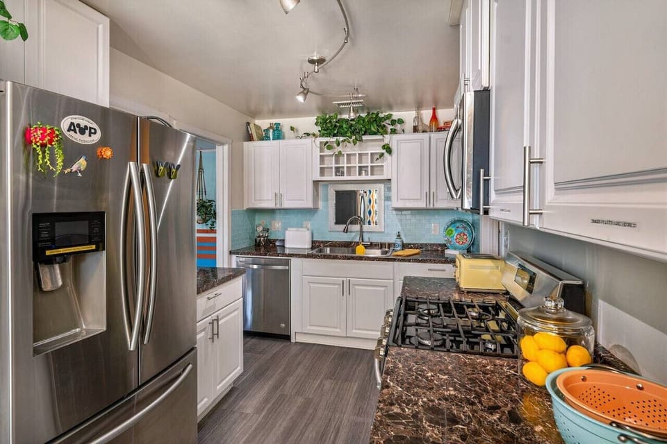 Prepare a delicious home-cooked meal for your family in our fully stocked kitchen, complete with all the essentials you need for cooking. Our kitchen is thoughtfully organized, with clearly labeled items that are easy to find.