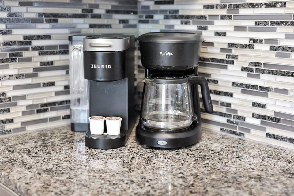 Keurig and traditional coffee makers are available