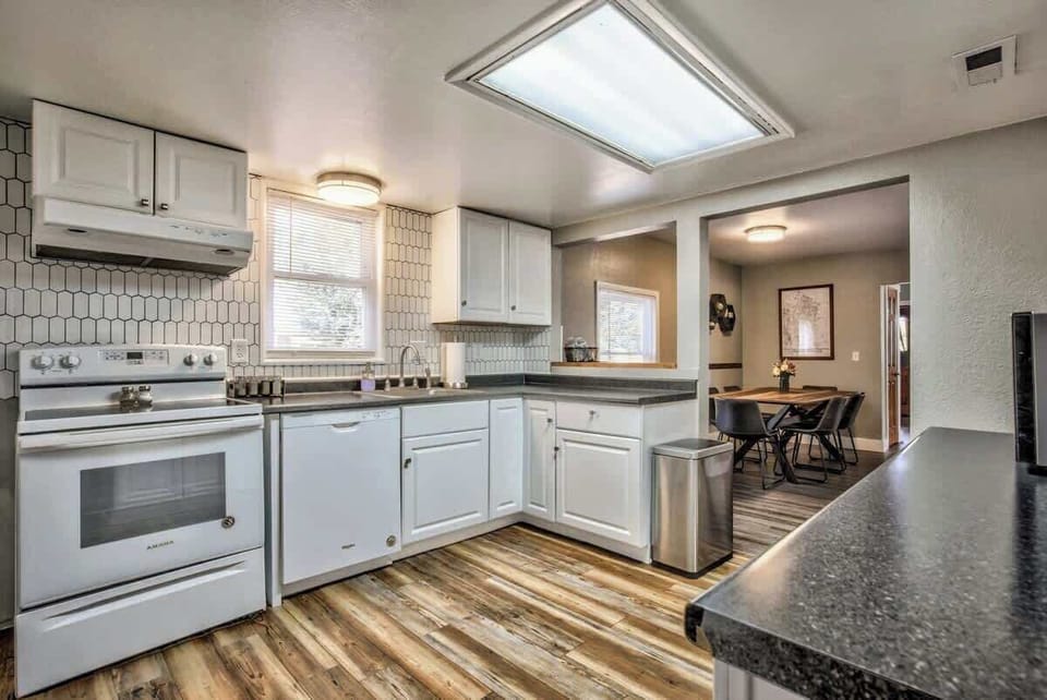 We have a complete kitchenware. We also have a refrigerator, microwave, stove, coffee maker, and many other items and appliances!
