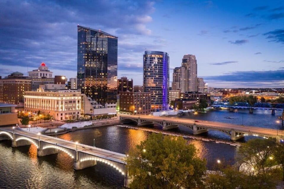 Beautiful Skyline View of Downtown Grand Rapids
